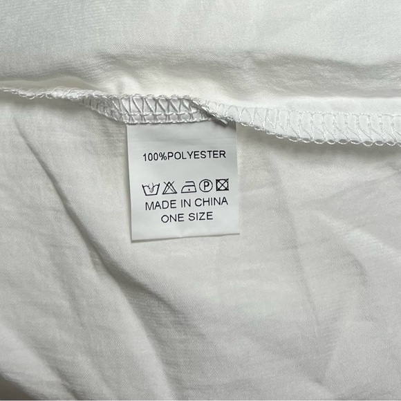 White Light Weight V Neck Swim Suit Cover/Dress - Picture 3 of 5